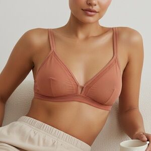 LIVELY The Busty Bralette Wireless Support Mesh Trim ADW52